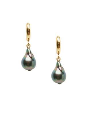 Sole Society Imitation Baroque Pearl Earrings