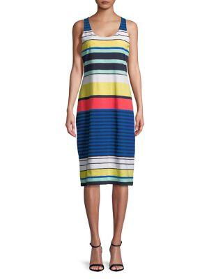 Tommy Bahama Striped Sleeveless Maxi Dress