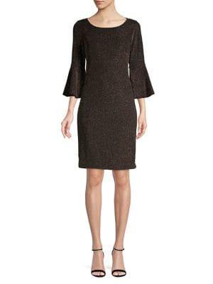 Calvin Klein Petite Tonal Bell-sleeve Dress