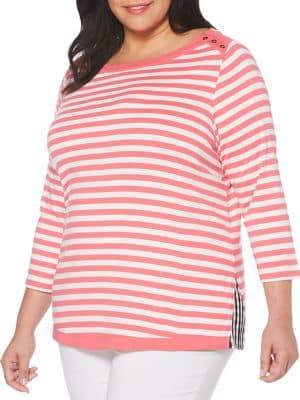 Rafaella Plus Yarn Getaway Top