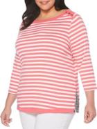 Rafaella Plus Yarn Getaway Top