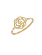 Lord & Taylor 14k Yellow Gold Flower Cutout Ring