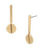 Kenneth Cole New York Pave Disc And Bar Drop Earrings
