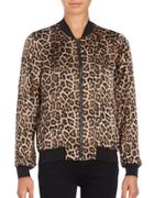 Vero Moda Leopard Print Bomber Jacket