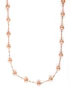 Effy 14k Rose Gold Pink Pearl Tin Cup Necklace