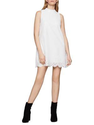Bcbgeneration Eyelet Embroidered A-line Cotton Dress
