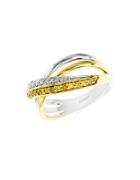 Effy Canare 14k White And Yellow Gold Diamond Ring