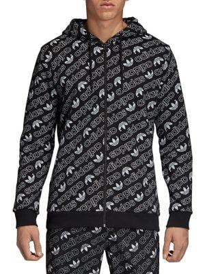 Adidas Monogram Full-zip Hoodie