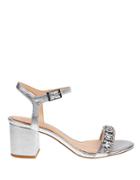 Belle Badgley Mischka Stargaze Embellished Ankle-strap Sandals