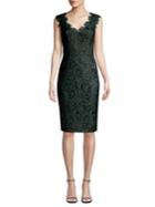 Eliza J Floral Lace Cotton-blend Sheath Dress