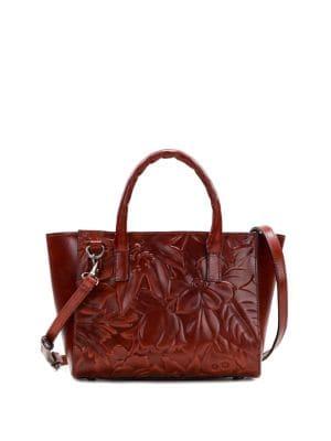 Patricia Nash Floral Deboss Mozia Satchel