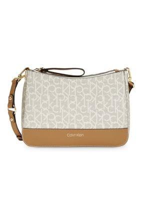 Calvin Klein Sonoma Monogrammed Leather Crossbody