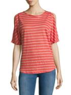 Tommy Bahama Striped Cold Shoulder Tee