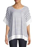 Context Striped Wing-sleeve Top