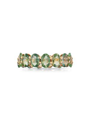Marco Moore 18k Rose Gold & Green Sapphire Ring