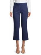 Lord & Taylor Cropped Side Stripe Pant