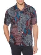 Perry Ellis Coral-print Button-down Shirt
