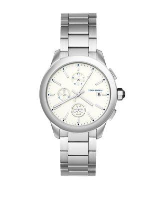 Tory Burch Collins Chronograph Stainless Steel Watch