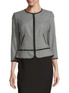 Calvin Klein Gingham Zip Front Jacket