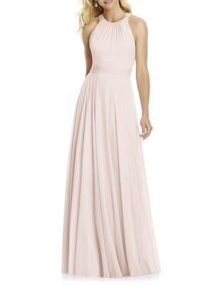 After Six Chiffon Halter Gown