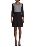 Calvin Klein Mixed Stitch A-line Dress