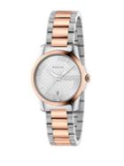 Gucci G Timeless Two-tone Stainless Steel Bracelet Watch