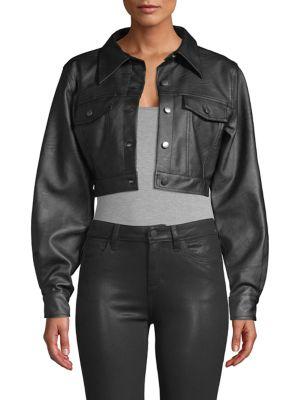 Finders Waxed Cropped Denim Jacket