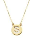 Lord & Taylor Sterling Silver S Pendant Necklace