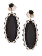 Carolee Goldplated And Cubic Zirconia Large Clip-on Earrings