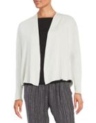Eileen Fisher Petite Ribbed Knit Cardigan