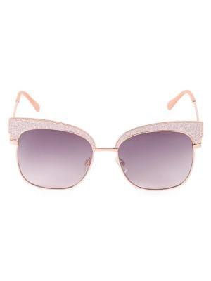 Circus By Sam Edelman 63.5mm Cat Eye Glitter Sunglasses