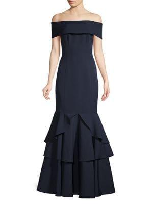 Vince Camuto Off-the-shoulder Mermaid Gown