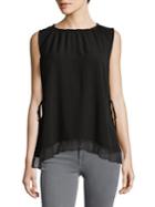 French Connection Lace-trim Sleeveless Top
