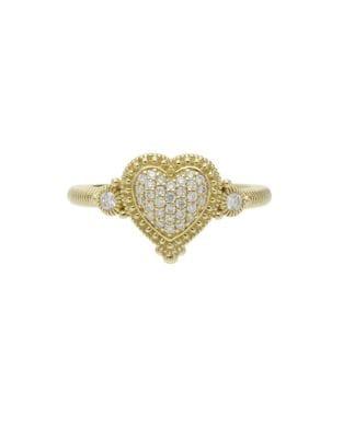 Ripka Romance Pave Diamond Heart Ring