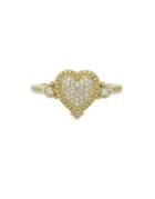 Ripka Romance Pave Diamond Heart Ring