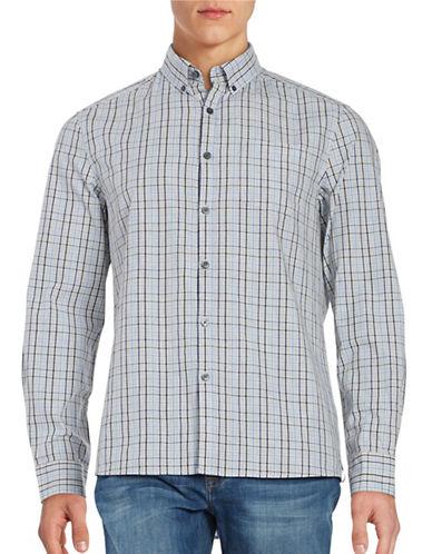 Kenneth Cole New York Button Front Checked Shirt