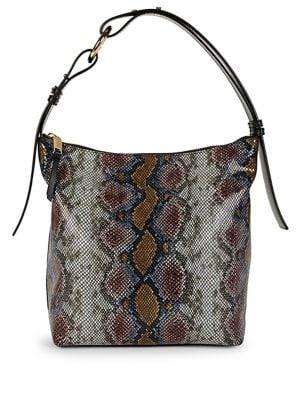 Calvin Klein Liana Embossed Leather Hobo