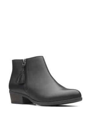 Clarks Addiy Terri Leather Booties