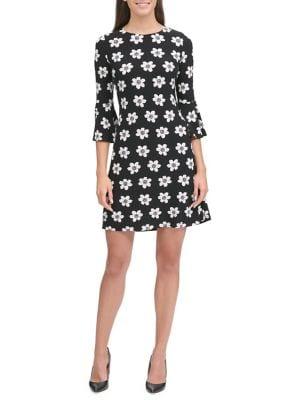 Tommy Hilfiger Floral Bell Sleeve A-line Dress
