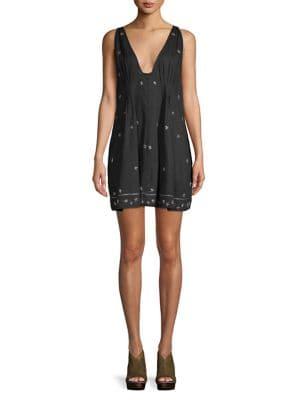 Free People Crushin On You Embellished Mini Dress