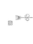 Effy Silver And Diamond Stud Earrings