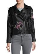 Bb Dakota Moto Embroidered Jacket