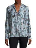 French Connection Floral Self-tie Top