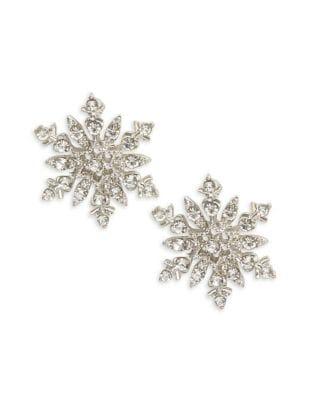 Design Lab Christmas Snowflake Stud Earrings