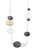 R.j. Graziano Disc Beaded Scatter Necklace