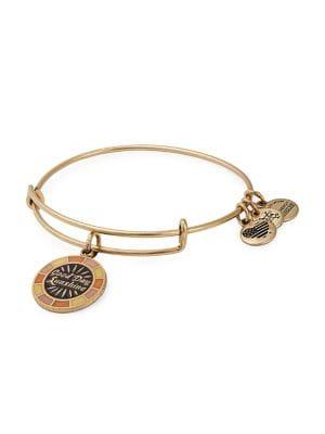 Alex And Ani Goldtone Good Day Sunshine Charm Bangle Bracelet