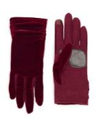 Echo Ruched Velvet Gloves