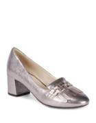 Cole Haan Mabel Grand Metallic Leather Pumps