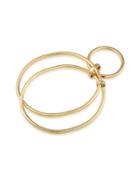 Trina Turk 14k Goldplated Brass Double Ring Bangle Bracelet