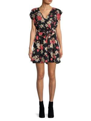 Bb Dakota Floral Wrap Dress
